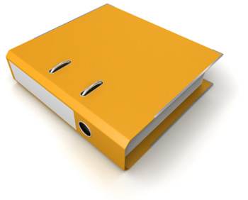 Image of a ring binder folder