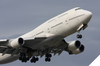 Image of a large aircraft during takeoff.